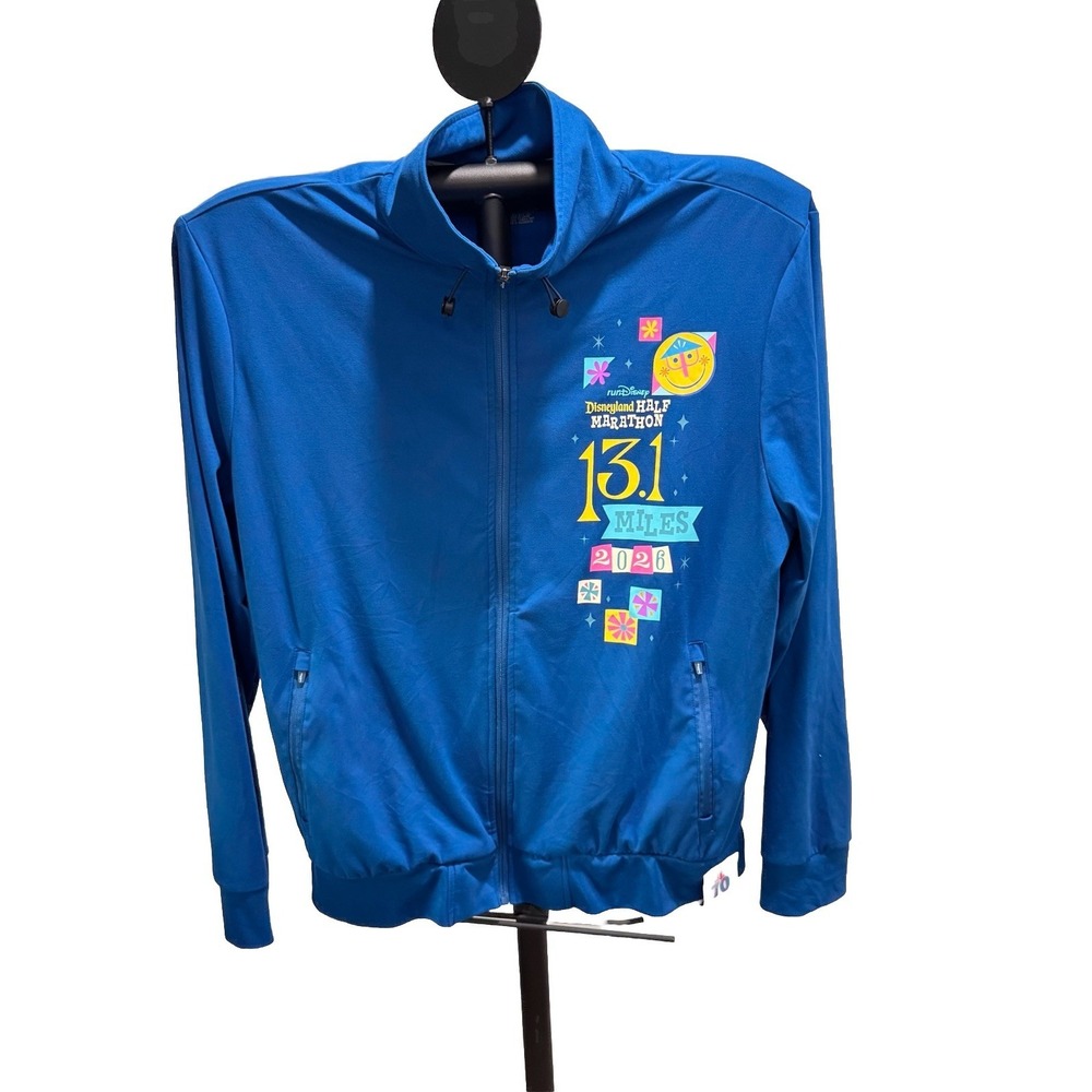 2026 runDisney Disneyland 70th Anniversary Half Marathon Track Jacket NWOT